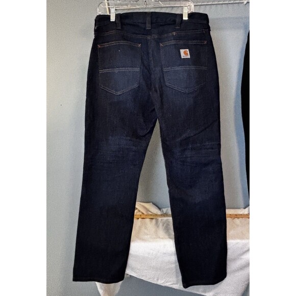 Carhartt Force Relaxed Fit Dark Blue Mens Denim 5 Pocket Jean 32x30 - Picture 5 of 7